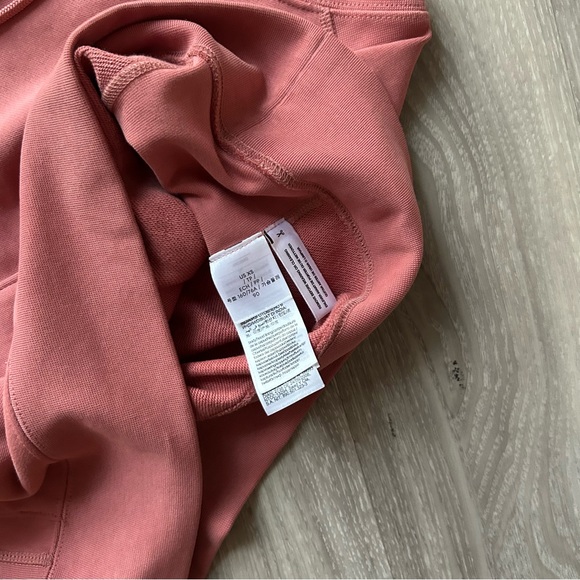 Calvin Klein | Sleeveless Workout Hoodie in Coral (X-Small) - Picture 6 of 15